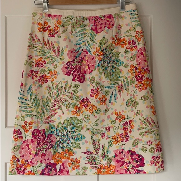 Talbots floral skirt - in spring colors - Picture 2 of 3